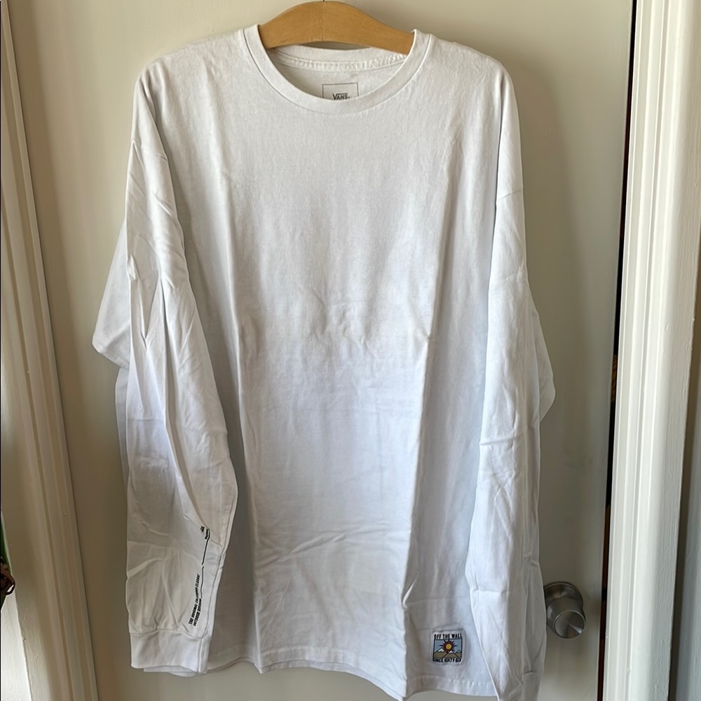 Vans Men's White Long Sleeve Shirt XL